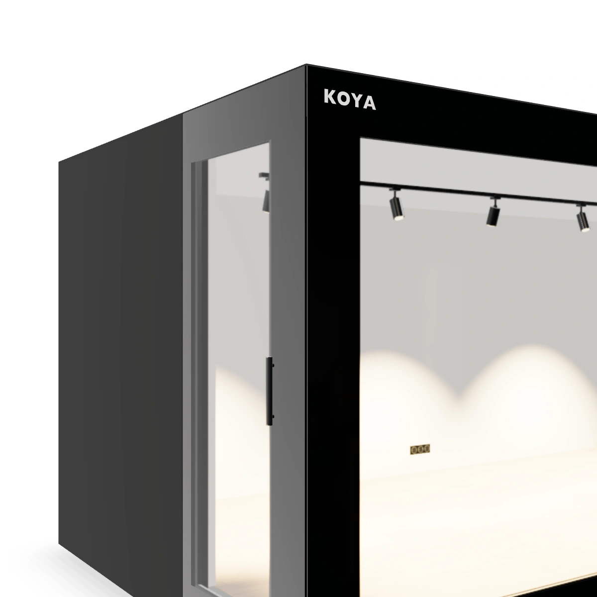 KOYA Studio Ganzglas mit flächenbündig integrierter Verglasung